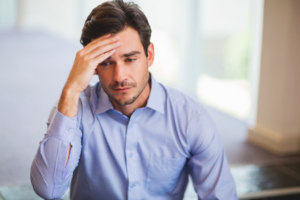 stressed man